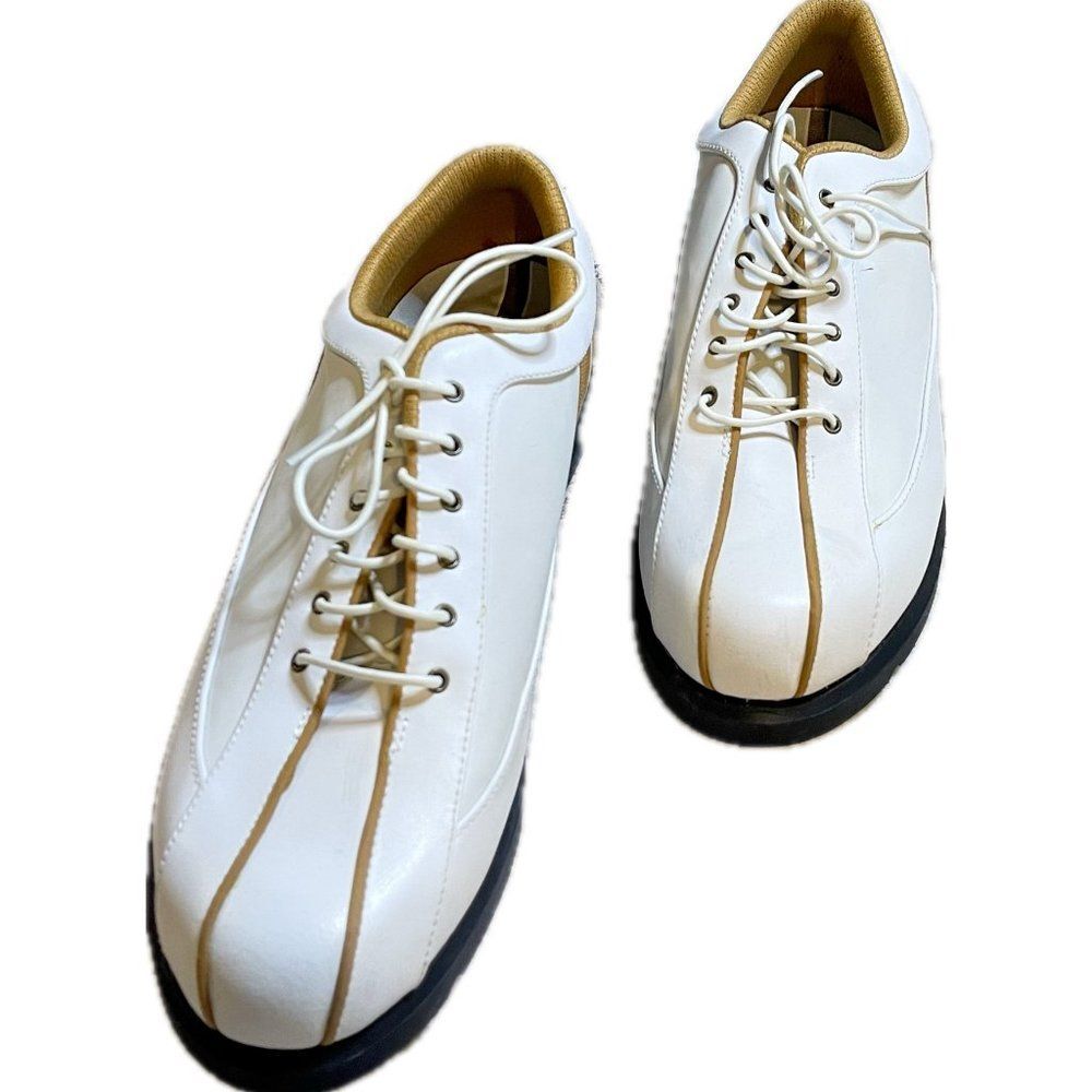 Callaway White/Tan Newport Sport Golf Shoes